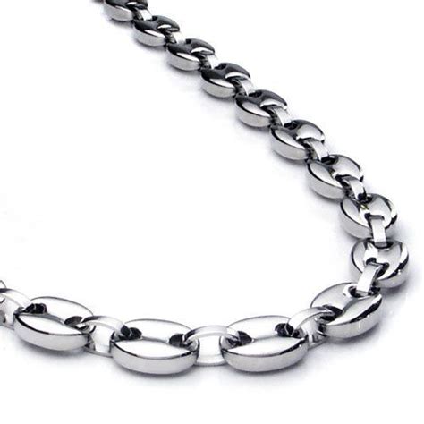 titanium mens 10mm gucci link necklace chain|mariner and Gucci link chain.